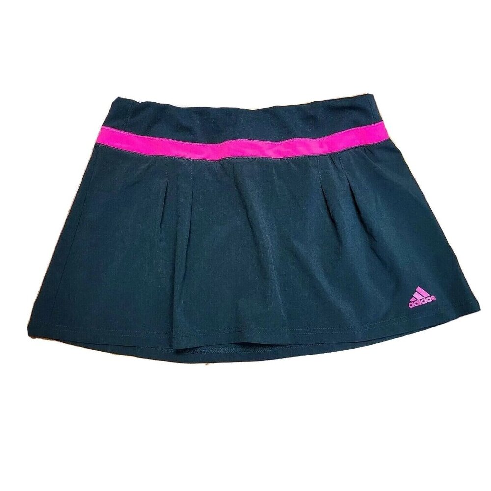 Adidas Skort Womens Size S Small Clima Lite Black Pink‎ Skirt with Shorts Active